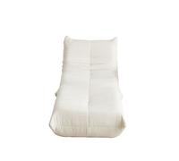 Sofá togo de suelo - chenilla, sin brazos, con reposapiés, espuma viscoelástica - beige