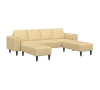 vidaXL Sofá Verde grisáceo 250 x 188 x 76 cm Tela de Pana