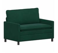 vidaXL Sofá 126 x 81 x 87,5 cm Terciopelo Multicolor Verde oscuro