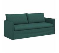 vidaXL Sofá 196 x 82 x 85 cm tela Verde Oscuro