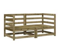 Sofás Esquineros Jardín 2 Uds Madera Pino Impregnada 70x70x67cm Vidaxl