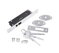 SOFEA Cerradura de Gancho de Puerta, Cerradura de Gancho de Puerta corrediza de aleación de Aluminio Duradera Cerraduras de Perno de Llave en Forma de Cruz para Puerta de Vidrio enmarcada