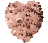 SOFPLATE Confeti Rojo para Fiesta de 100g Confeti Redondo de Plástico para Mesa Círculos Planos Puntos de Polietileno Lentejuelas Brillantes Pequeñas Accesorios para Centros de Mesa Regalos de Boda Cu