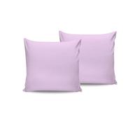 Soft Lilac Pillowcase Set (2 Pieces), 80 x 80 cm, 100% Cotton Ranforce, 117 gr/m² | Luxurious Comfort for Your Bedroom | Elegant & Cozy Design