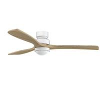 Sofucor Smart Ventilador de Techo con Luz, 132cm Madera Maciza Ventilador de Techo, Alexa/APP/Google, WiFi, Mando a Distancia, DC, 3 Temperaturas de Color, Temporizador, 6 Velocidades para Dormitorio