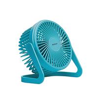 SOGO 21401 Ventilador De Sobremesa Mini Para Escritorio USB, ligero y silencioso, Diámetro 5” (12cm), Distancia 40 cm, 2W (Turquesa)