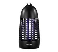 SOGO Mata Insectos Eléctrico con Luz Ultravioleta - Lámpara Antimosquitos Interior para Mosquitos y Moscas - Insectocutor Silencioso con Rejilla Electrificada y Luz Antimosquitos