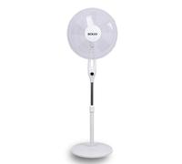 Sogo VEN-SS-21370 - Ventilador de Pie de 40 Cm con Mando a Distancia y 3 Velocidades Blanco