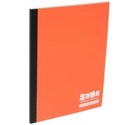 SoHo Urban Artist Cuaderno de bocetos plano encuadernado con cinta, cubierta de salmón, 6 x 8 pulgadas, 30 hojas, cuaderno de bocetos suave de medios mixtos, 70 libras (106 g/m²), diario de arte de