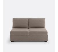 SO'HOME Sofá cama Robin, Comfort Bultex. Color marrón grisáceo