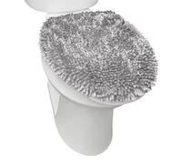 SoHome Spa Step - Funda de felpilla de felpa de lujo, lavable a máquina, ultra suave, estándar, 18.5 x 19.6 pulgadas, color gris claro