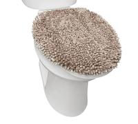 SoHome Spa Step - Funda de felpilla de felpa de lujo, lavable a máquina, ultra suave, estándar, 18.5 x 19.6 pulgadas, color gris pardo