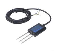 Soil NPK Meter 7 pulgadas - Probador digital de pH con sonda de conductividad y sensor de humedad para análisis de nutrientes, invernadero, jardín, granja, tierra, memoria impermeable IP68 (3 en 1)