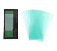 SOIMISS 10 Piezas Lente de Casco de Soldadura Solar Automática | Plástico, sin Batería, Uso en Casco y Soldadura, Film Protector Transparente para Área