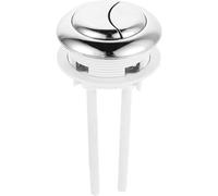 SOIMISS Botón Redondo Doble para Cisterna de Inodoro, Plástico 4,8 CM | Diseño Integrado Pieza, Respuesta Rápida y Rebote Fiable, para Tapa y Tanque de Descarga