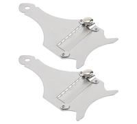 SOIMISS Cortador de Chocolate y Rallador de Queso de Acero Inoxidable, 2 Piezas Multifunción Grosor Ajustable para Cocina y Chocolate Caliente