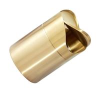 SOIMISS Cubo de Basura con Tapa Mini de Acero Inoxidable Dorado | Diseño Elegante y Acabado Pulido, Uso en Encimera y Estantes, para Oficina y Coche