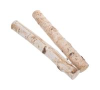 SOIMISS Leña Decorativa 2 Piezas de Madera Natural de Abedul de Troncos Decorativos Ideales para Manualidades y Decoración para Chimenea Interior