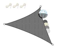 Toldo triangular para sombra Sol Royal, 7x5x5 metros, modelo SolVision HS9, color antracita