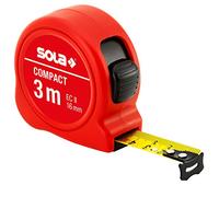 Sola 50500201 Roll cinta métrica Compact "Co 3, Rojo, 3 m