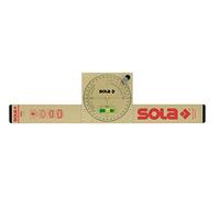 Sola NAM - Nivel medidor de ángulos magnético de aluminio extra resistente de 50 cm con burbuja de precisión Focus