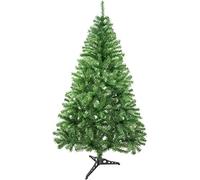 SOLAGUA Árbol de Navidad Artificial C/Efecto Brillo, Arboles con Hojas de Espumillón 120cm a 210cm de Primera Calidad, Súper Natural con el Soporte Incluído.(Verde Brillo, 120cm 184Tips)