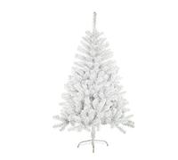 SOLAGUA Árbol de Navidad Artificial C/Efecto Brillo, Arboles con Hojas de Espumillón 120cm a 210cm de Primera Calidad, Súper Natural con el Soporte Metálico.(Blanco Brillo, 150cm 293Tips)