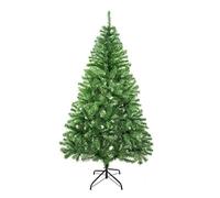 SOLAGUA Árbol de Navidad Artificial C/Efecto Brillo, Arboles con Hojas de Espumillón 120cm a 210cm de Primera Calidad, Súper Natural con el Soporte Metálico.(Verde Brillo, 150cm 293Tips)