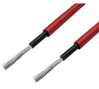 Solar cable h1z2z2-k for photovoltaic systems red, 10 m ring pack