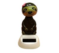 Solar Dancing Sloth - Dashboard Bobble Animal Ornament, Solar Powered Swing