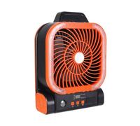 Solar Fan - Foldable Angle Adjustable with LED Lights, Portable Solar Panel Fan Camping Supplies, Rechargeable Desk Battery Air Cooler | Men Women Tent Travel Fishing Beach Cruise Picnic Vacation