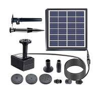 Solar Fountain, 6V 2W Solar Powered Water Pump With 8 Nozzle Spray Kit, Floating Outdoor Garden Fountain Decor For Patio Yard Backyard Deck Pool Pond Planter Bird Bath Water Feature Use