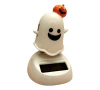 Solar Halloween Toy - Eco-Friendly Dancing Ghost Figurine for Ca | Environmentally Friendly ABS Construction with Automatic Solar-Powered Nodding Movement, Ultra-Lightweight 24g Design