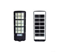 Solar LED Lámpara al aire libre 264 LED Smart Auto (413mm) | Construcción de alta resistencia, revestimiento resistente a los rayos UV, diseño impermeable, acabado negro, larga vida útil