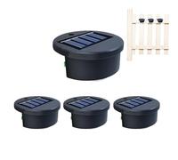 Solar Pool Lights, Solar Powered Decorative Lighting, 4 piezas Bright Outdoor Set, Impermeable LED Accent for Patio, Garden, Fence, Porch, Yard, Lawn, Party, 2,56 x 1,06 pulgadas