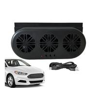 Solar Powered Car Fan Compact - Cooler Smart Cooling Efficient Exhausting