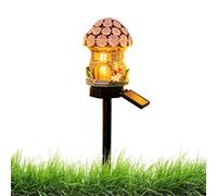 Solar Stake Lights | Mushroom House Garden Decor | Solar Powered Path Light | For Homeowners Gardeners Landscapers Pathway Driveway Yard Lawn Patio Deck Flower Bed Backyard Landscape Decoration Use