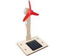Solar Windmill Toy - Wood, DIY Assembly Sun Powered Fast Learning