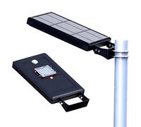 Solarsys® - Luminaria solar de 2000 lúmenes, 14 W, panel solar, material de aluminio, tratamiento anticorrosivo, tornillos y kit de instalación incluidos para jardín, patio y calle