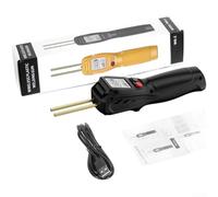 Soldador de plástico inalámbrico, pantalla LCD, herramienta de calefacción inalámbrica, kit de grapas calientes para reparación de soportes de lámpara de salpicadero, 220 mm (negro)