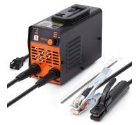 Soldador de varilla VEVOR de 220 V, máquina de soldadura TIG de arco/elevación de 140 A con pantalla LED grande, máquina de soldadura de varilla portátil 2 en 1 con arranque en caliente Arc Force Anti