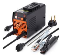 Soldador de varilla VEVOR de 220 V, máquina de soldadura TIG de arco/elevación de 160 A con pantalla LED grande, máquina de soldadura de varilla portátil 2 en 1 con arranque en caliente Arc Force Anti