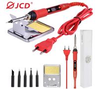 Soldador Eléctrico JCD 220V 80W LCD 908S con Temperatura Ajustable, Puntas de Soldadura de Calidad y Kits 908S KIT3