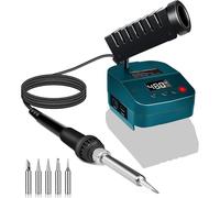 Soldador inalámbrico para batería Bosch 18 V GBA/BAT, calentamiento rápido, estación de soldadura con pantalla digital LED, movilidad con USB y tipo C para bricolaje, reparación de dispositivos