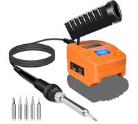 Soldador inalámbrico para batería Worx de 20 V, calentamiento rápido, estación de soldadura con pantalla digital LED, movilidad con USB y tipo C para bricolaje, reparación de dispositivos, soldadura