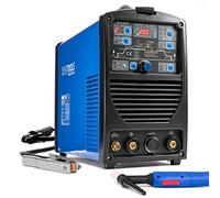 Soldador Inverter TIG IPOTOOLS SUPERTIG 200DI TIG Maquina de Soldar AC DC Unidad de Soldadura con 200 amperios totalmente digital con encendido HF, Función de pulso, MMA, IGBT