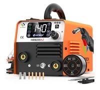 Soldador MIG 4 en 1 HITBOX 140A Inversor IGBT Con gas/Sin gas ARC Lift-TIG | 230V, Preparado para pistola de bobina, compatible con hilo tubular, incluye hilo de 0,8 mm, diseño compacto, HBM200AZ