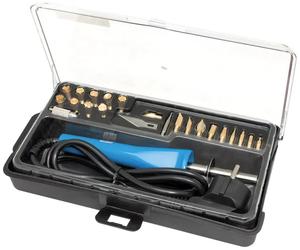Soldador pirograbado 230v con 21 puntas y accesorios hrv7534