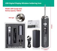 Soldador USB de 1400mah, soldador eléctrico de carga inalámbrica, herramientas de soldadura de reparación portátiles recargables de carga rápida 1400 mAh