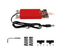 Soldadora de puntos de mano con varilla de cobre para una rápida disipación del calor, doble resorte para disparo independiente, cabezales de bola concéntricos, CC 4-12 V ≥800 A, para batería